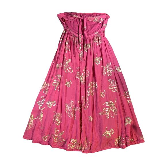 Free People Baja Babe Hot Pink Midi Dress - S - Picture 6 of 7